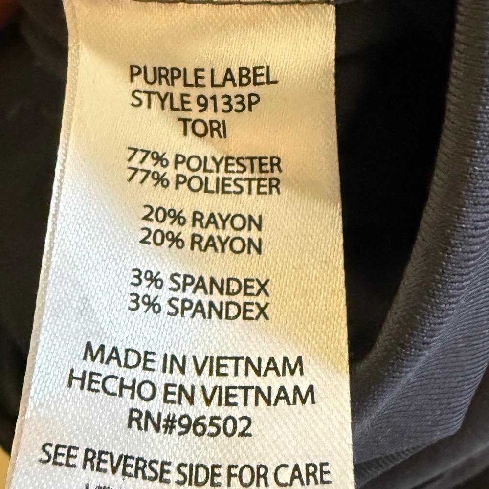 Healing Hands Purple Label Tori Scrub Pants XSP Petite gray NEW - Picture 6 of 6